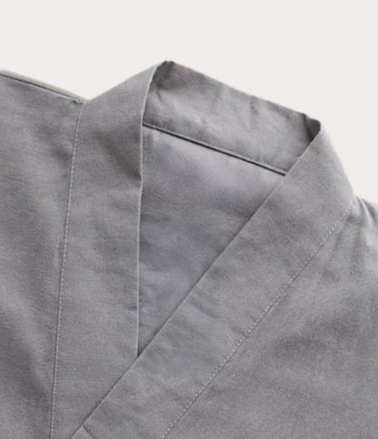 haut de jinbei kimono gris