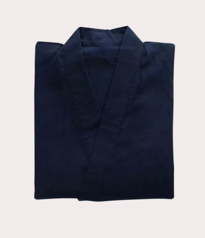 veste de kimono pyjama japonais bleu marine pour homme